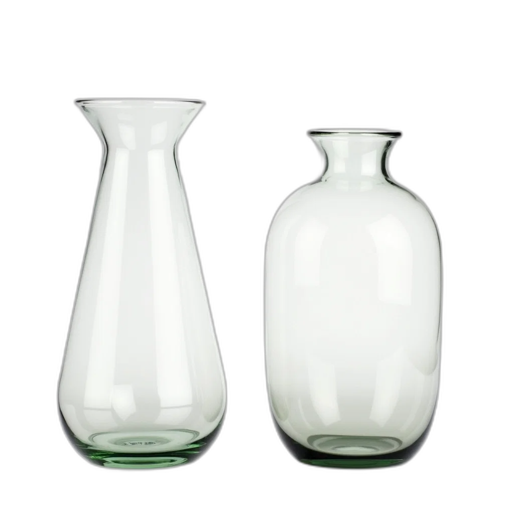 bottle, jewelry, 3d render, photorealistic, monochrome, two, clear, glass transparent PNG cut-out