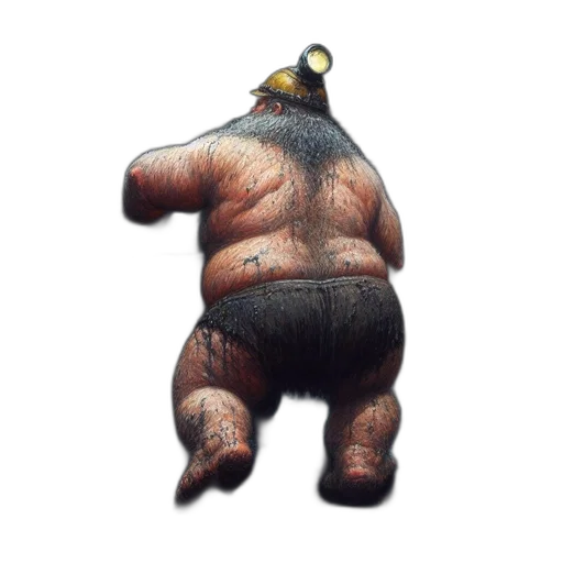 creature, animal, hat, jacket, concept art, 3d render, watercolor, photorealistic transparent PNG cut-out