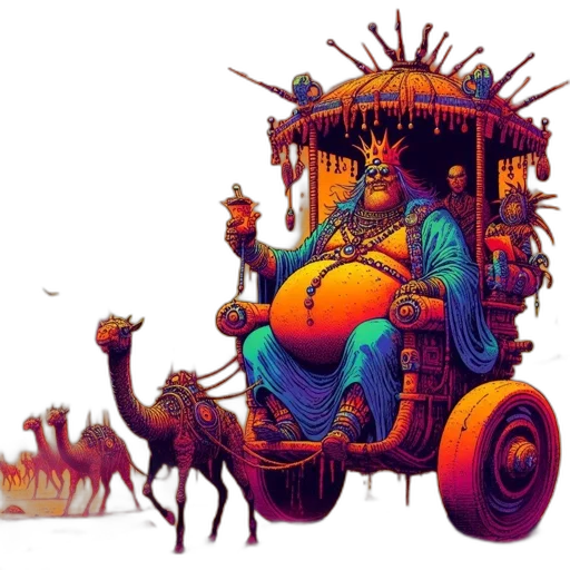 dragon, car, concept art, fantasy art, comic book art, pixel art, sunset, outer space transparent PNG cut-out