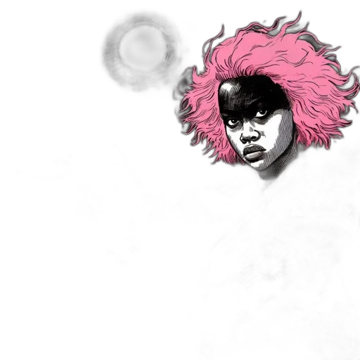 face, hair, creature, mask, photorealistic, concept art, comic book art, anime transparent PNG cut-out