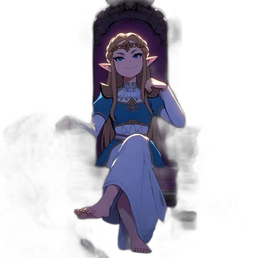 crown, staff, dress, jewelry, concept art, fantasy art, pixel art, anime transparent PNG cut-out