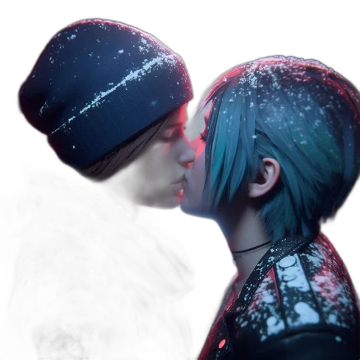hat, photorealistic, cyberpunk, concept art, 3d render, outer space, snow, neon lights transparent PNG cut-out
