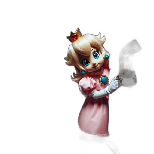 staff, crown, dress, weapon, concept art, pixel art, fantasy art, 3d render transparent PNG cut-out