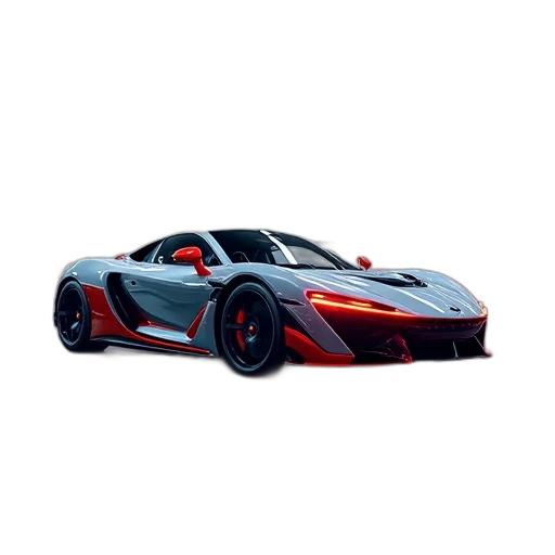 car, weapon, 3d render, photorealistic transparent PNG cut-out