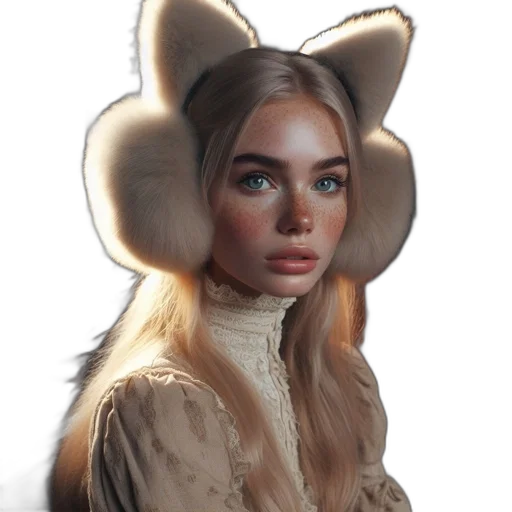 hat, mask, jacket, animal, photorealistic, fantasy art, oil painting, concept art transparent PNG cut-out