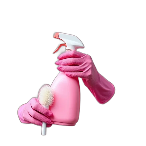 staff, hair, weapon, mask, 3d render, person, pink, shirt transparent PNG cut-out