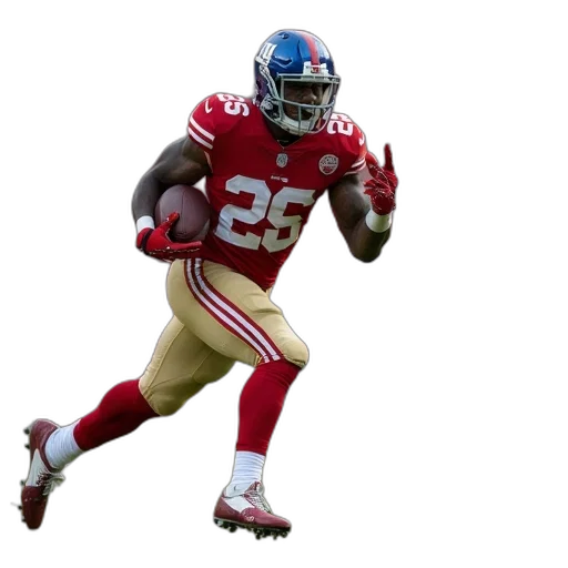 new, york, giants, running transparent PNG cut-out