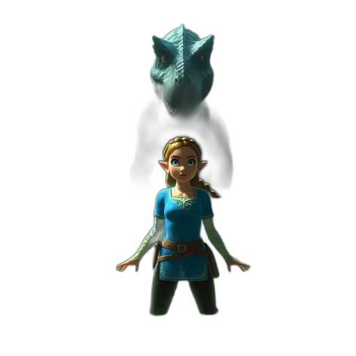mask, dragon, creature, staff, concept art, 3d render, fantasy art, pixel art transparent PNG cut-out