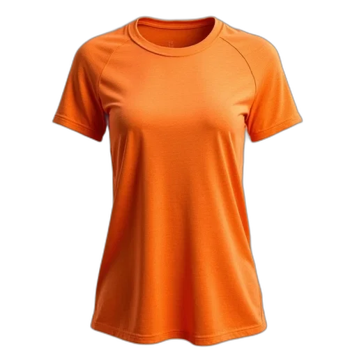 dress, womens, performance, shirt, bright, orange, heather, design transparent PNG cut-out