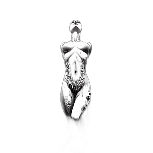 jewelry, crown, 3d render, photorealistic, elongated, woman, intertwines, surreal transparent PNG cut-out