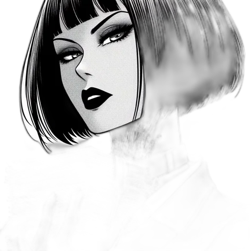 face, hair, mask, creature, comic book art, photorealistic, concept art, fantasy art transparent PNG cut-out