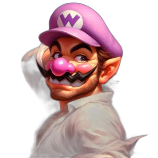 face, hat, mask, staff, concept art, photorealistic, 3d render, pixel art transparent PNG cut-out
