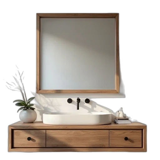 furniture, face, 3d render, photorealistic transparent PNG cut-out