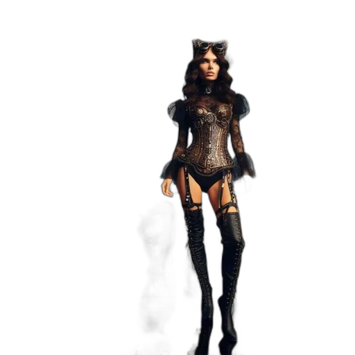 staff, dress, weapon, mask, concept art, fantasy art, 3d render, pixel art transparent PNG cut-out