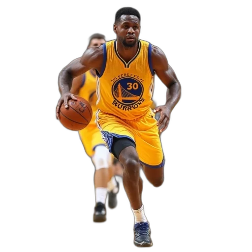 concept art, photorealistic, pixel art, 3d render, vernon, curry, running, ball transparent PNG cut-out
