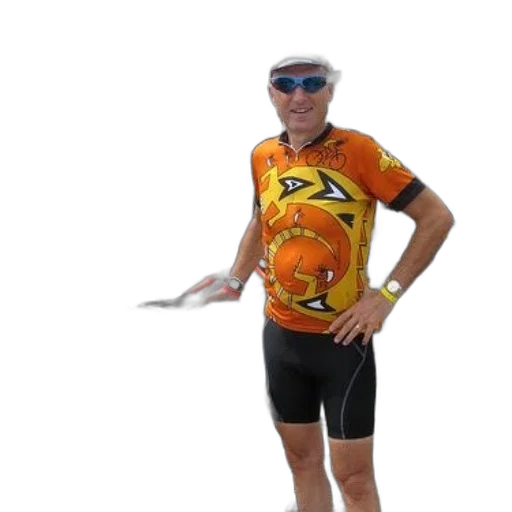 staff, jacket, animal, weapon, 3d render, man, orange, shirt transparent PNG cut-out