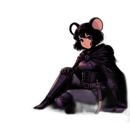 mask, jacket, animal, weapon, concept art, cyberpunk, pixel art, comic book art transparent PNG cut-out