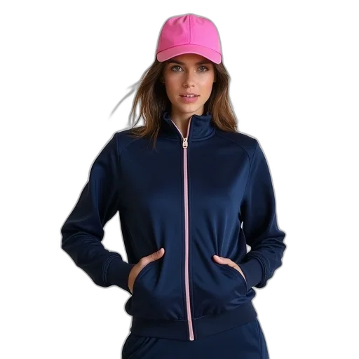 jacket, hat, vaporwave, neon transparent PNG cut-out