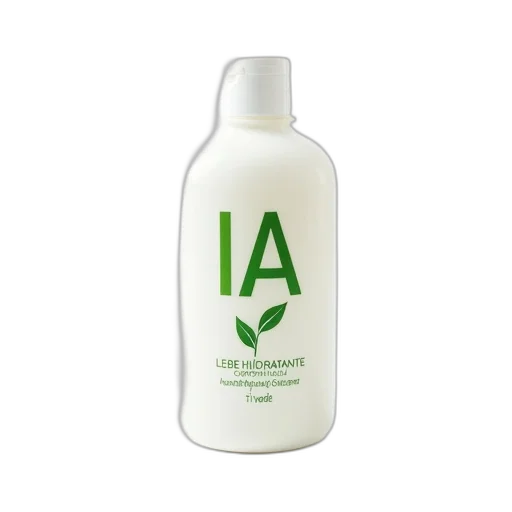 bottle, white, green, label, featuring, text, lecbe, hidratante transparent PNG cut-out
