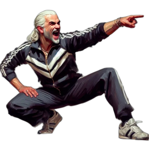 jacket, concept art, pixel art, photorealistic, cyberpunk, athletic, figure, striped transparent PNG cut-out