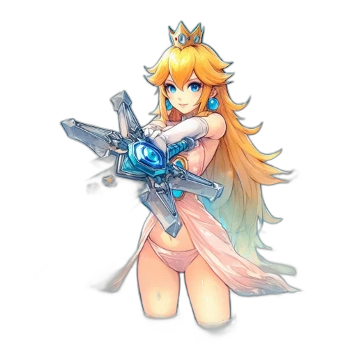 weapon, sword, crown, staff, pixel art, concept art, fantasy art, anime transparent PNG cut-out