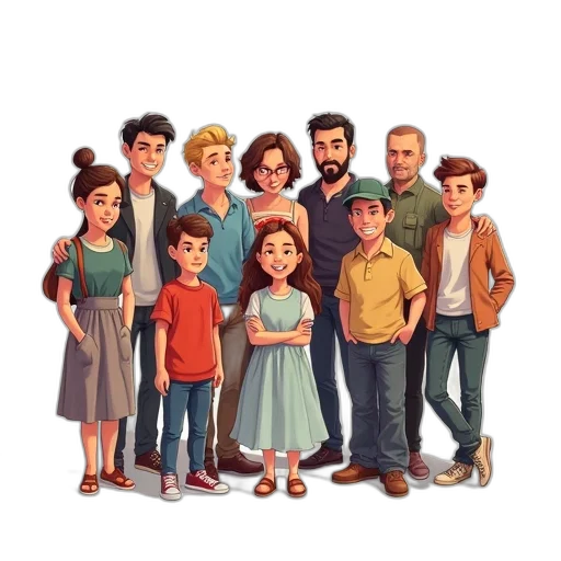 staff, cartoon, concept art, pixel art, 3d render, city street, forest, second transparent PNG cut-out