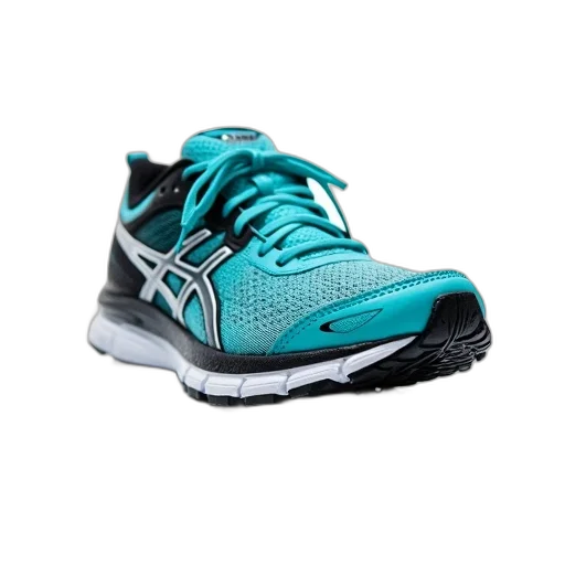 shoes, close-up, image, single, blue, black, running, shoe transparent PNG cut-out