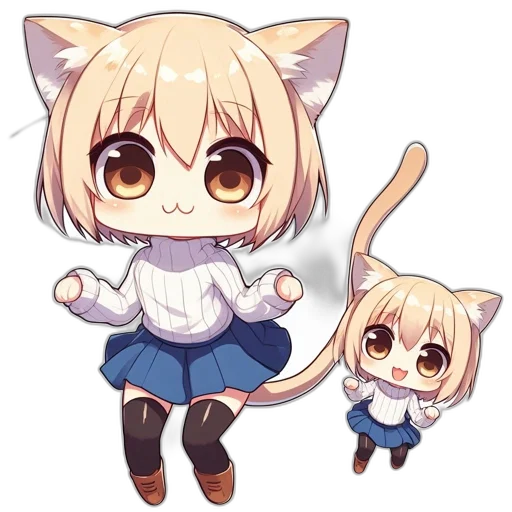 staff, creature, animal, anime, pixel art, concept art, cartoon, two transparent PNG cut-out