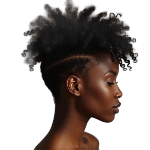 hair, crown, hat, face, photorealistic, concept art, earth tones, dark transparent PNG cut-out