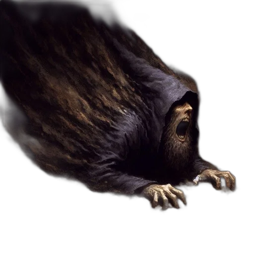 creature, animal, hair, dragon, concept art, photorealistic, 3d render, fantasy art transparent PNG cut-out