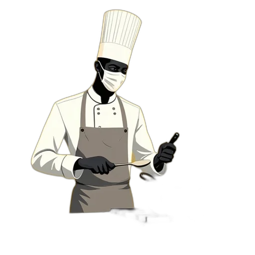 staff, food, robot, hat, concept art, cartoon, pixel art, 3d render transparent PNG cut-out
