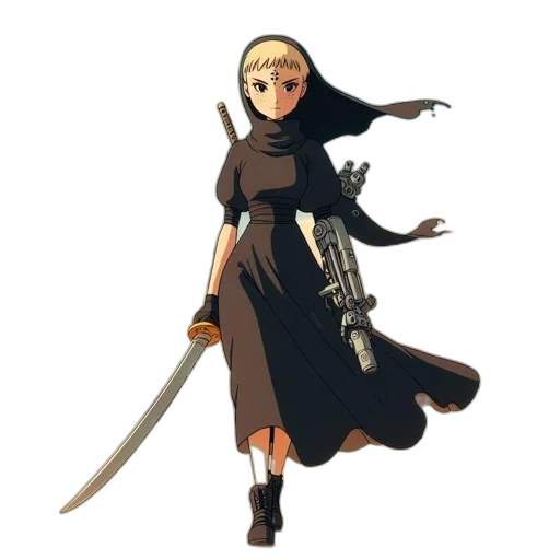 sword, staff, weapon, concept art, fantasy art, pixel art, anime, dark transparent PNG cut-out