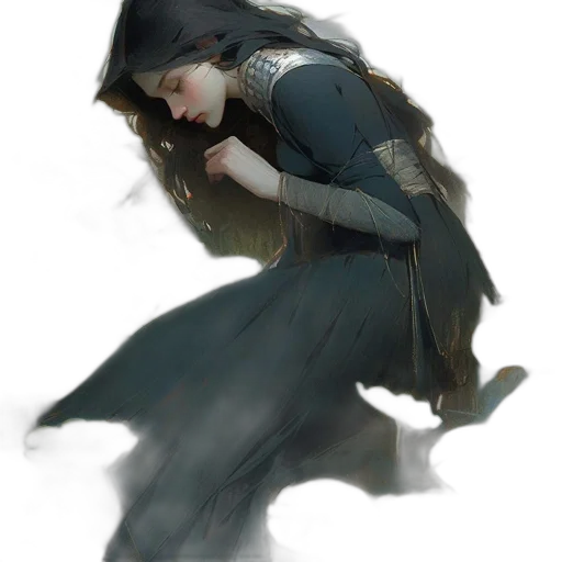 jacket, mask, dress, weapon, concept art, fantasy art, cyberpunk, comic book art transparent PNG cut-out