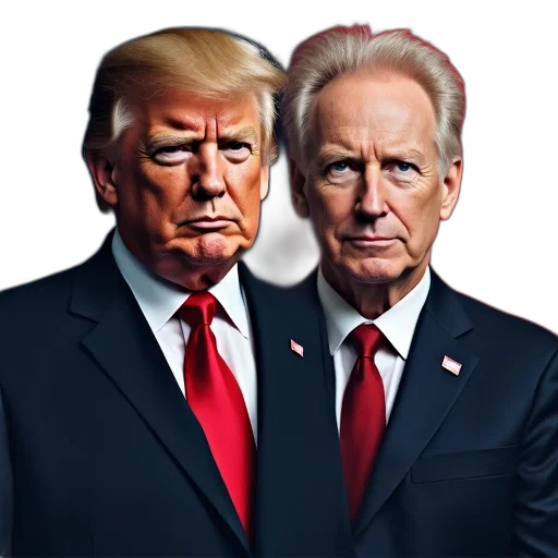 face, mask, concept art, photorealistic, two, faces, president, donald transparent PNG cut-out