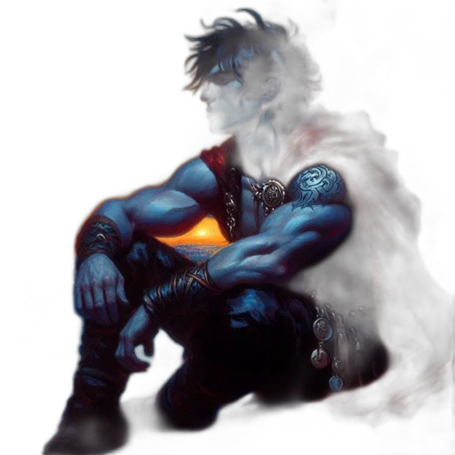dragon, mask, concept art, fantasy art, comic book art, cyberpunk, fog, fire transparent PNG cut-out