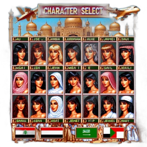 pixel art, concept art, fantasy art, screen, capture, arabian, nights, snk transparent PNG cut-out