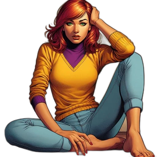 comic book art, concept art, cartoon, fantasy art, golden, colorful, red, neon transparent PNG cut-out