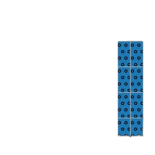 furniture, jewelry, umbrella, crown, pixel art, 3d render, blue, monochrome transparent PNG cut-out
