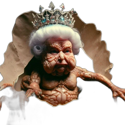 crown, creature, face, mask, photorealistic, 3d render, concept art, anthropomorphic transparent PNG cut-out