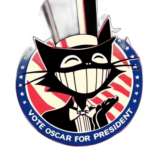 cat, top, hat, suit, grinning, wide, featured, against transparent PNG cut-out