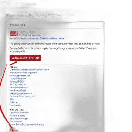screenshot, webpage, red, arrow, pointing, section, labeled, geneva transparent PNG cut-out