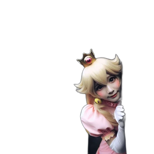 crown, staff, weapon, dress, concept art, pixel art, anime, 3d render transparent PNG cut-out