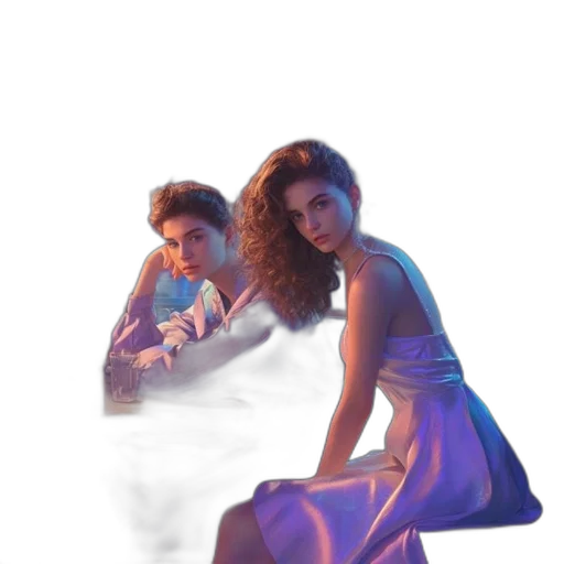 dress, photorealistic, concept art, vaporwave, 3d render, underwater, neon lights, outer space transparent PNG cut-out