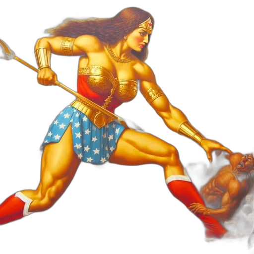 comic book art, concept art, fantasy art, pixel art, female, character, resembling, wonder transparent PNG cut-out
