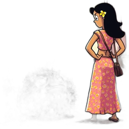dress, staff, crown, jewelry, concept art, cartoon, fantasy art, comic book art transparent PNG cut-out