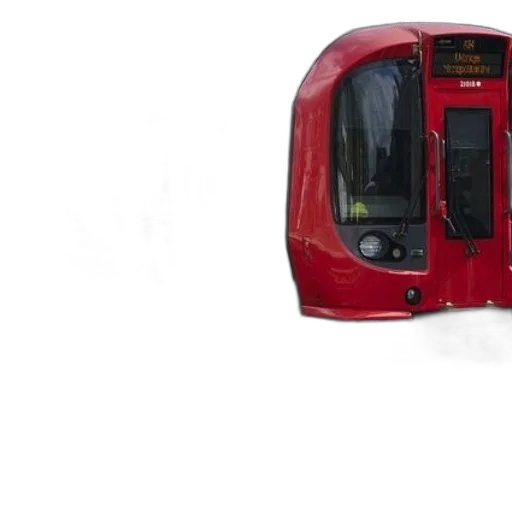 car, 3d render, red, white, blue, london, underground, train transparent PNG cut-out