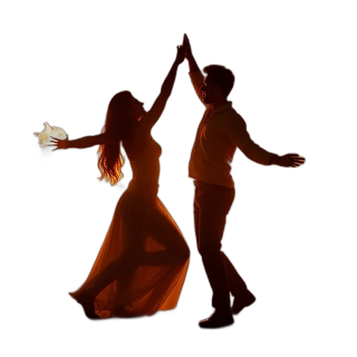 dress, concept art, 3d render, fire transparent PNG cut-out