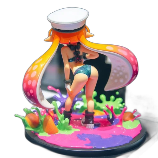 dress, hat, weapon, concept art, 3d render, fantasy art, watercolor, underwater transparent PNG cut-out