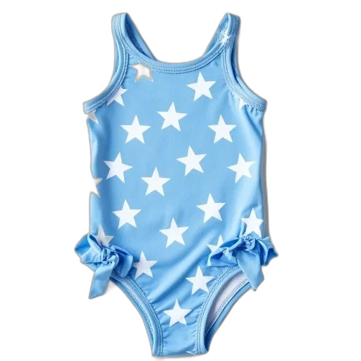 blue, baby, swimsuit, white transparent PNG cut-out