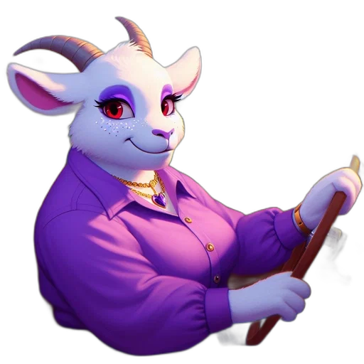 staff, animal, creature, jacket, concept art, fantasy art, pixel art, 3d render transparent PNG cut-out